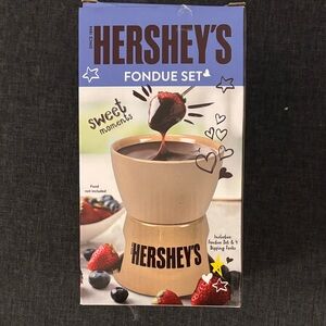 HERSHEY'S Cream Fondue Set - Beige Chocolate Fondue Pot